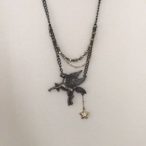 Betsey Johnson Pegasus Necklace